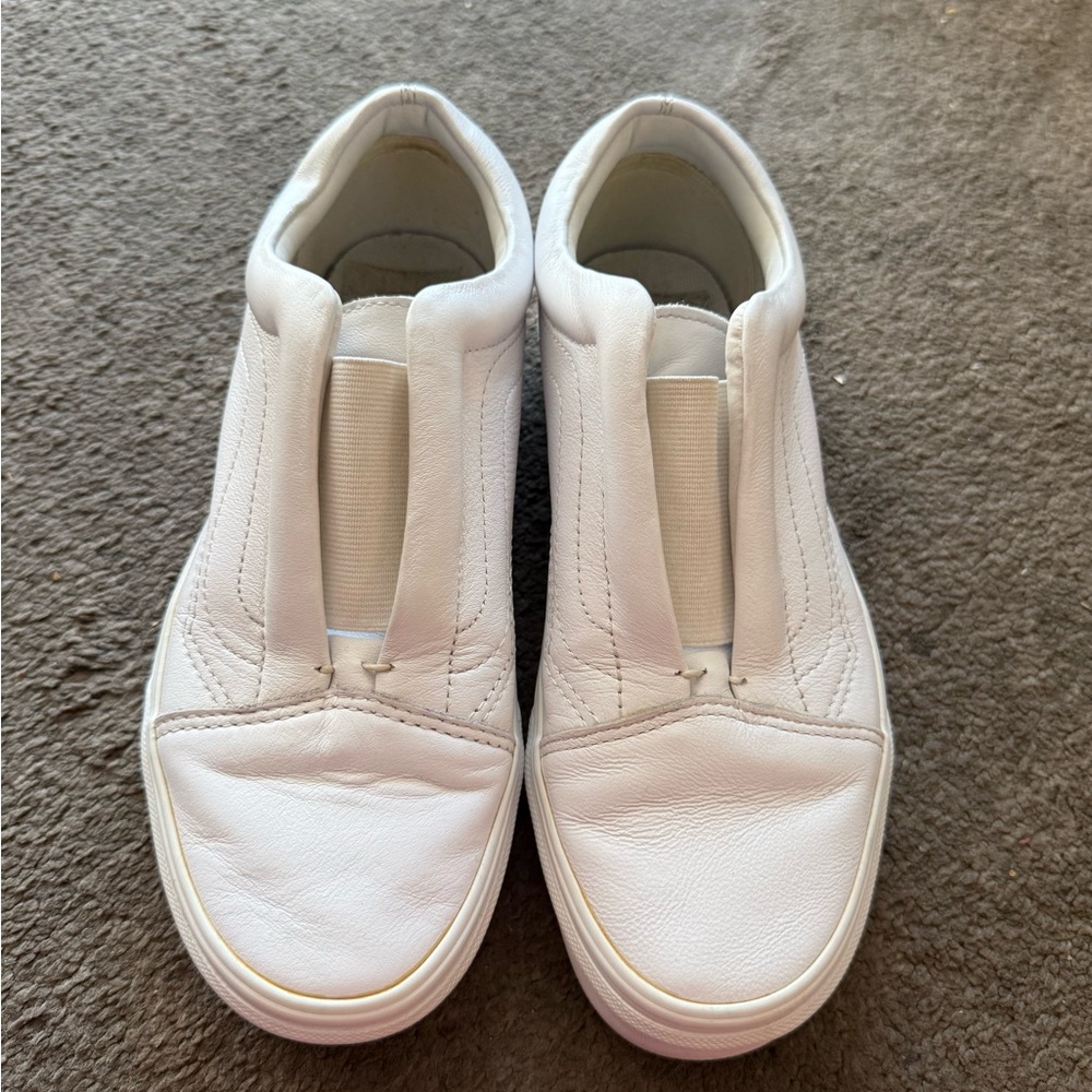 Vans leather White Slip-On Sneakers 7